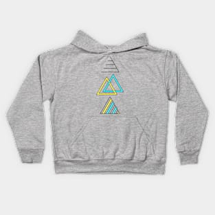 Triangle shapes! Kids Hoodie